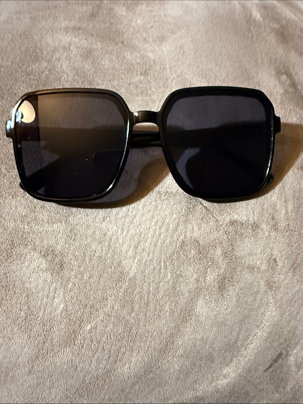 Oversized Square Sunglasses in Black